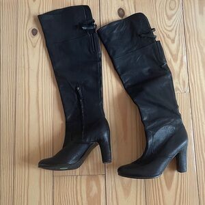 Black Leather Tall Boots Sam Edelman